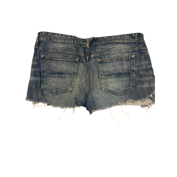 Women's Gap Blue Distressed Jean Shorts Size 16 - Picture 3 of 3